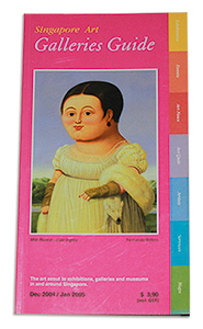 Singapore Art Gallery Guide inaugural issue  December 2004/January 2005