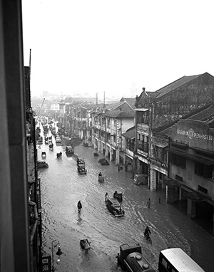 Flood in Cecil Street, Singapore, on June 1, 1948. ST Photo: Photographer unknown 2.