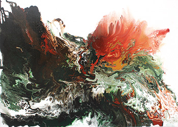 Sunrise 101, Tew Bee Lan, Acrylic on Canvas, 91 x 122 cm, 2014