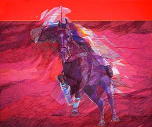 Artwork by Dato’ Ibrahim Hussein, entitled "Polo I"