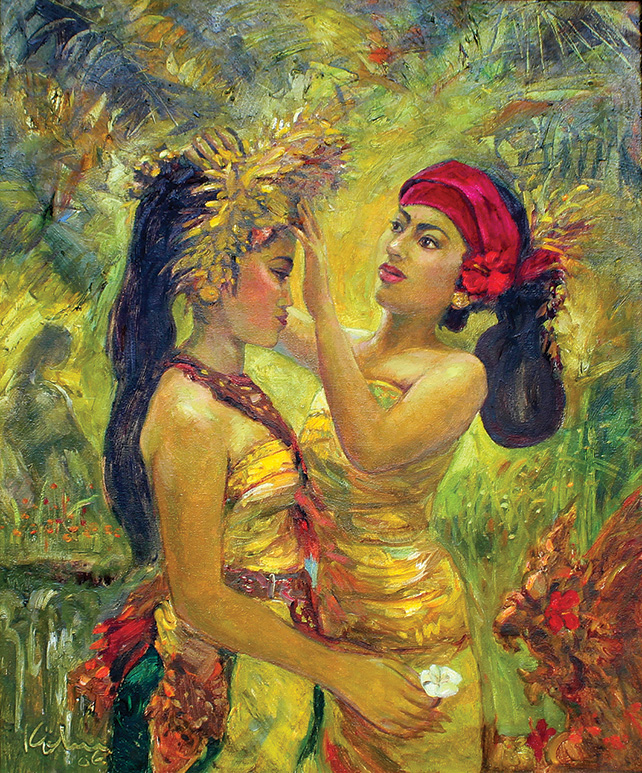 Koeh Sia Yong, Preparation for Dance, 2006, Oil on Canvas, 60 x 50 cm