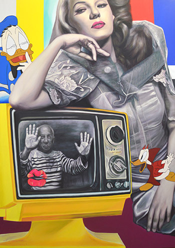 Aileen Lanuza, I Always Get What I Want, 2015, Acrylic on canvas, 121.9 x 91.4 cm