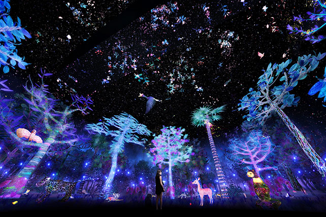 Story of the Forest artist impression by teamLab